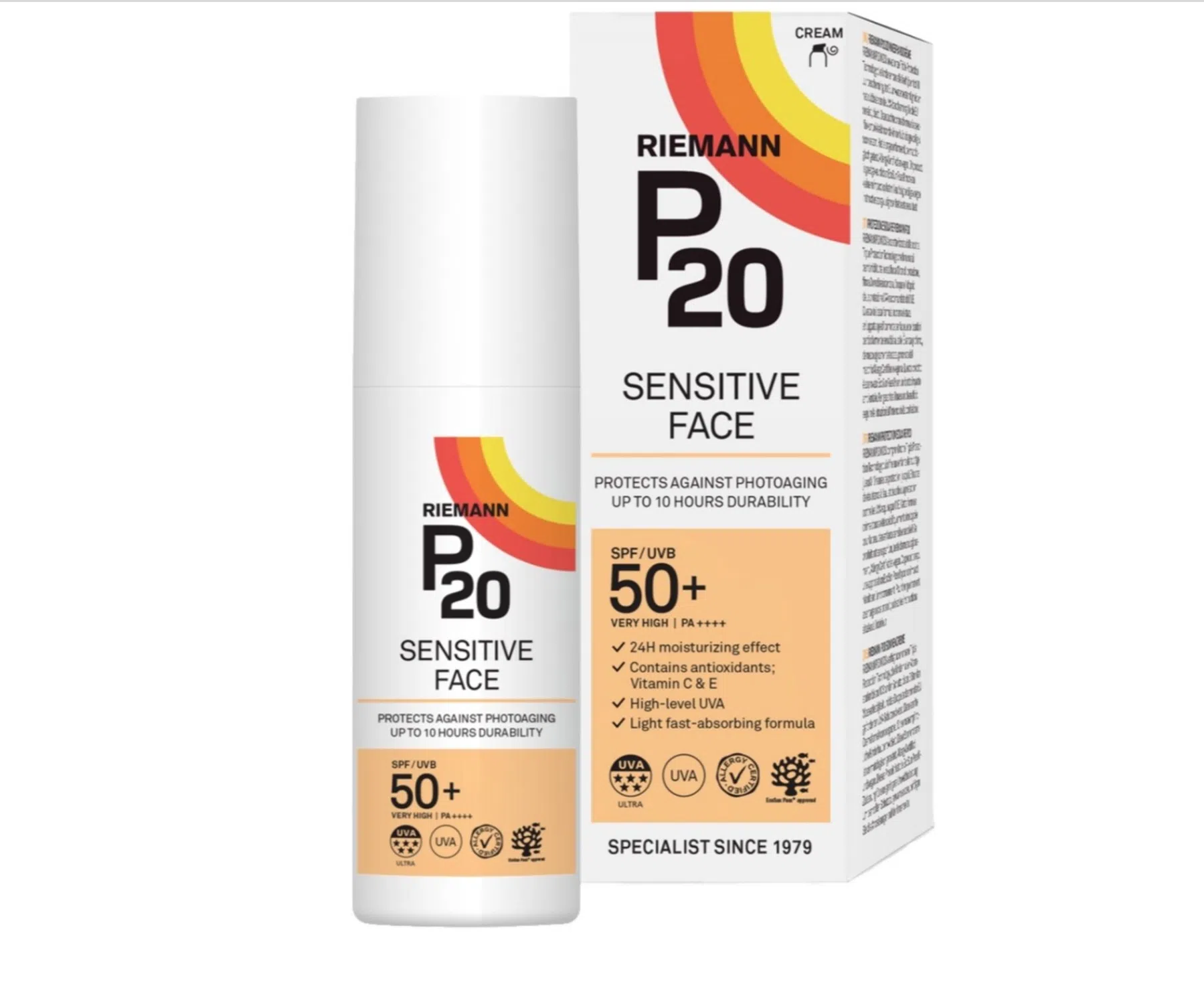 P20 sensitive skin spf 50